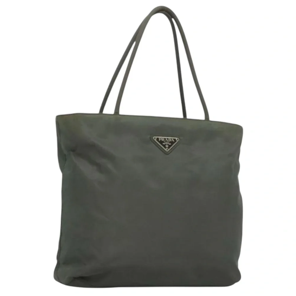 Prada Green Nylon Tote Bag - Picture 1 of 9